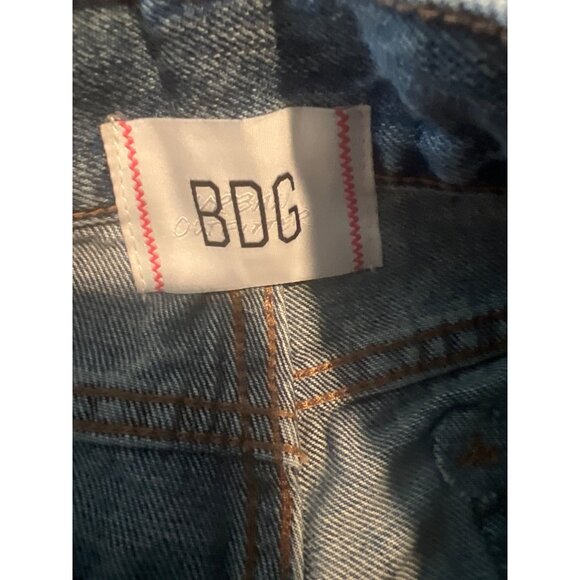 BDG Urban Outfitters 90s Bootcut Jeans Size 28 Rhinestone Embellished Denim - Picture 3 of 11